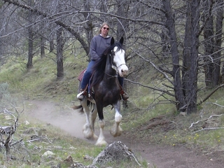 Case & Candy trail riding